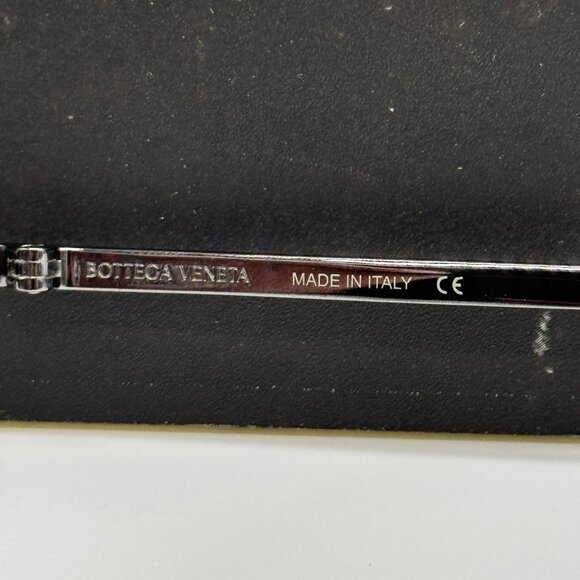 NEW BOTTEGA VENETA BV1109O 001 SILVER AVIATOR UNISEX EYEGLASSES - Picture 9 of 11